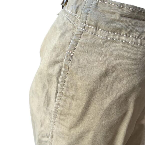 Old Navy Brown Button Closure Belt Loops Khaki Preppy Light Academia Shorts 14 - Picture 4 of 16